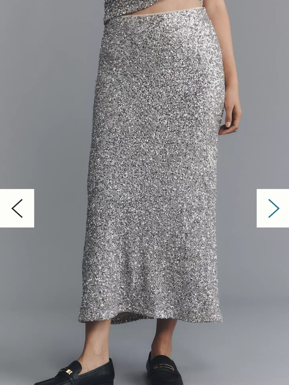 Tilda Sequin Maxi Slip SkirtBy Anthropologie